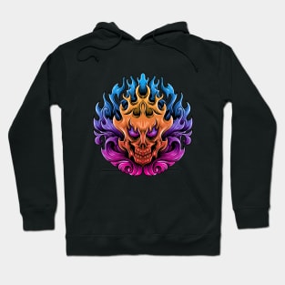 fire skull Hoodie